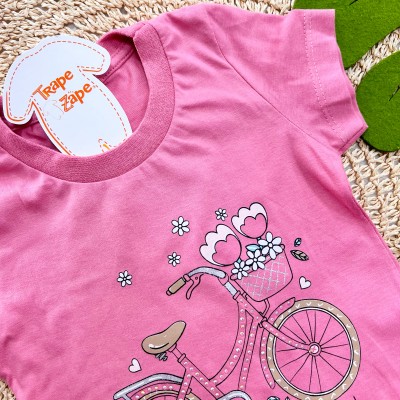 Conj. Blusa Little Lovely Ride e Short - Rose